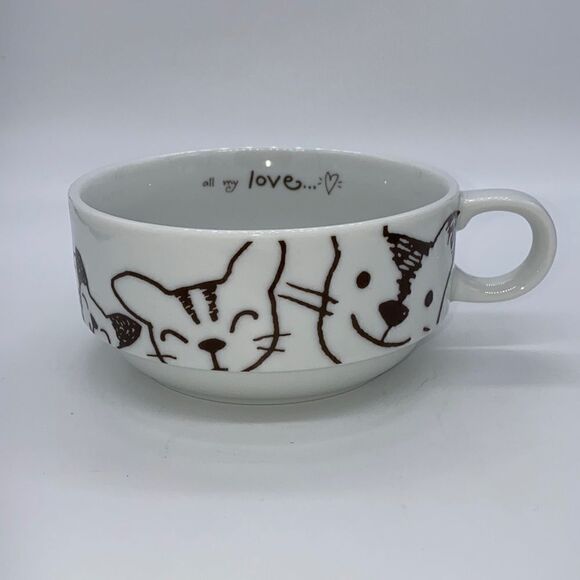 Shelley Dieterichs illustrated cat mug bowl - Picture 1 of 9